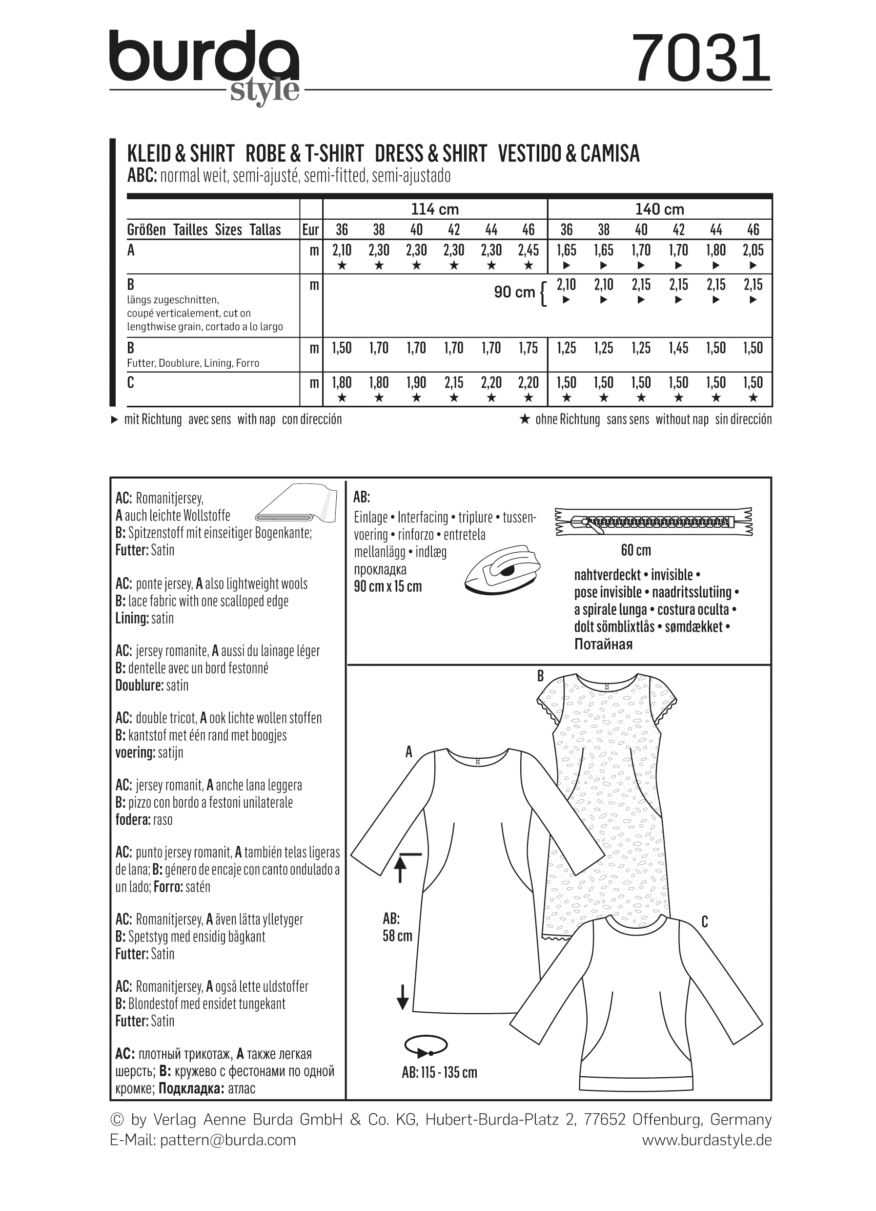 burda Schnittmuster 7031 – Bild 2