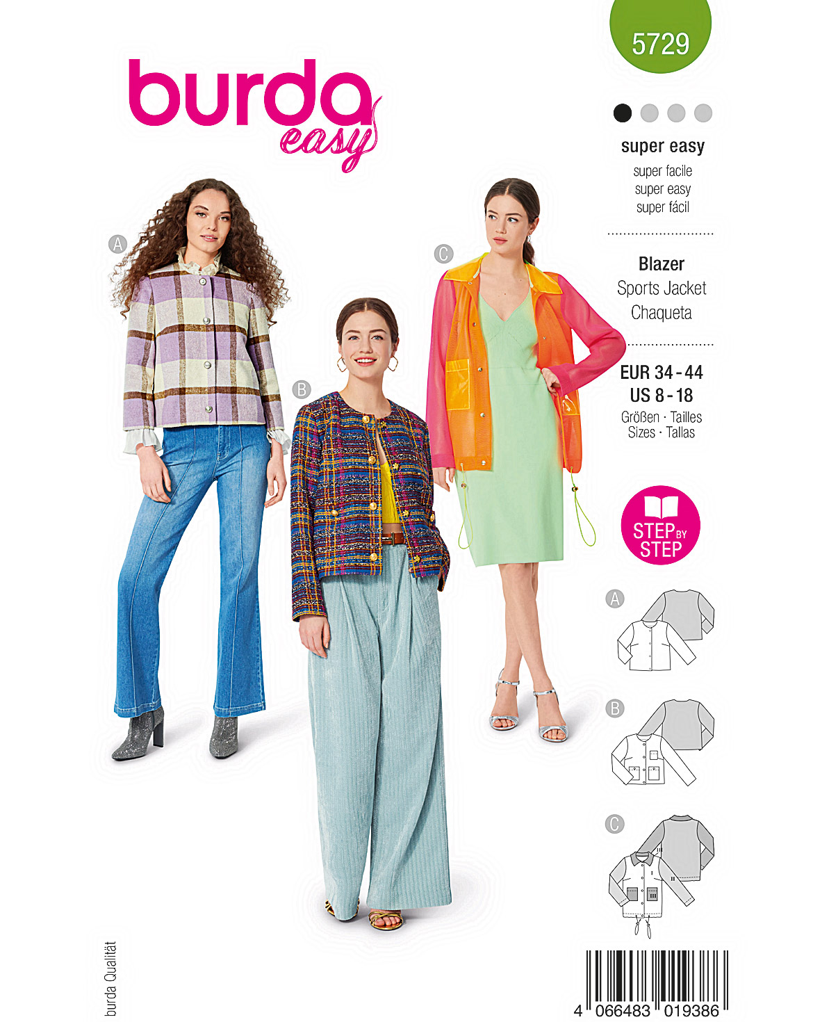 burda Schnittmuster 5729 – Bild 1