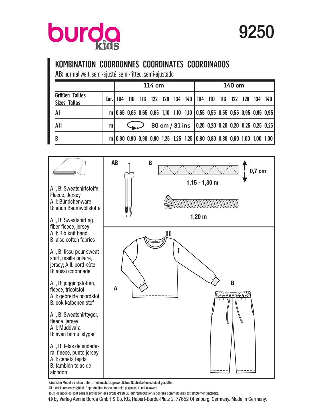 burda Schnittmuster 9250 – Bild 2