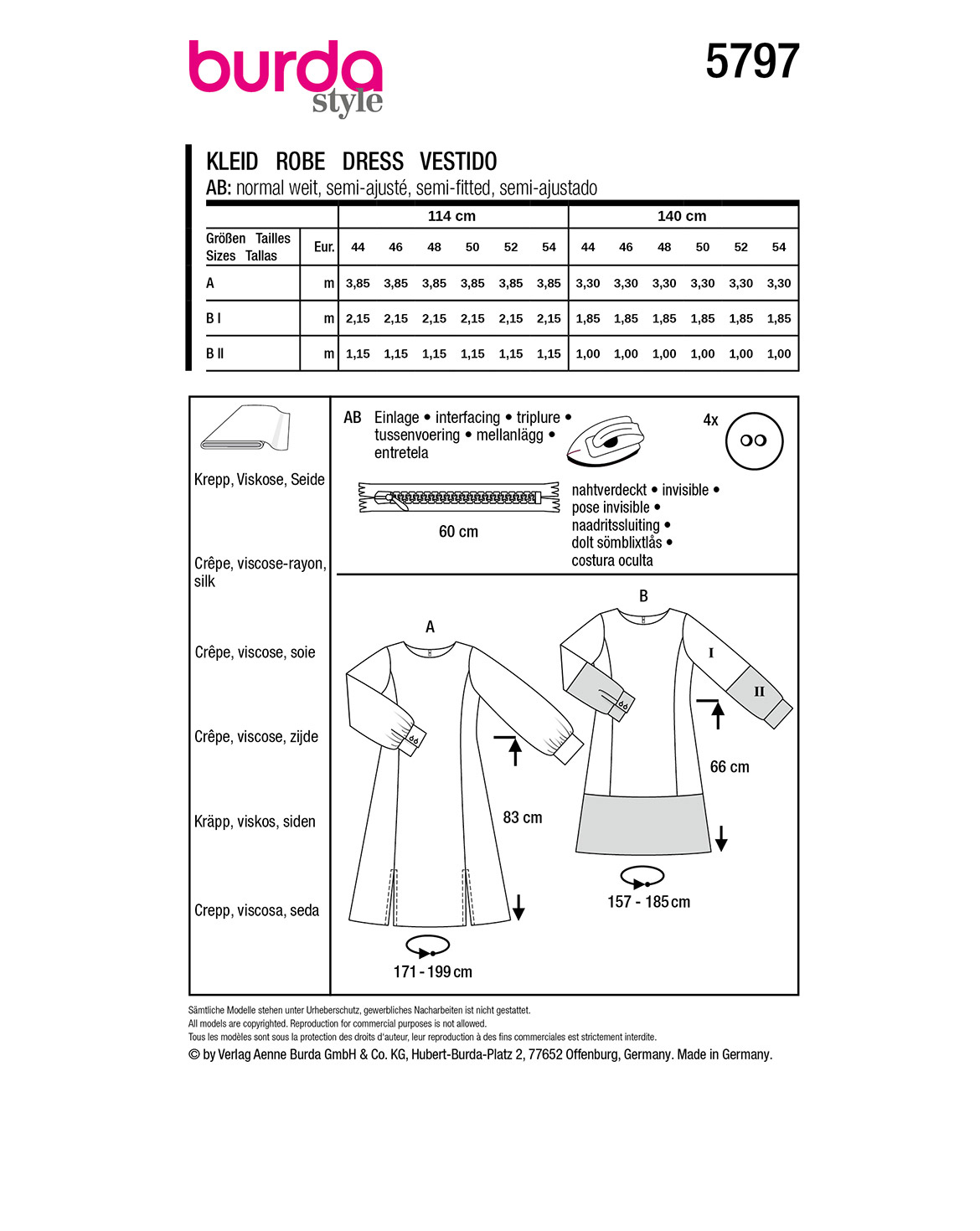 burda Schnittmuster 5797 – Bild 3