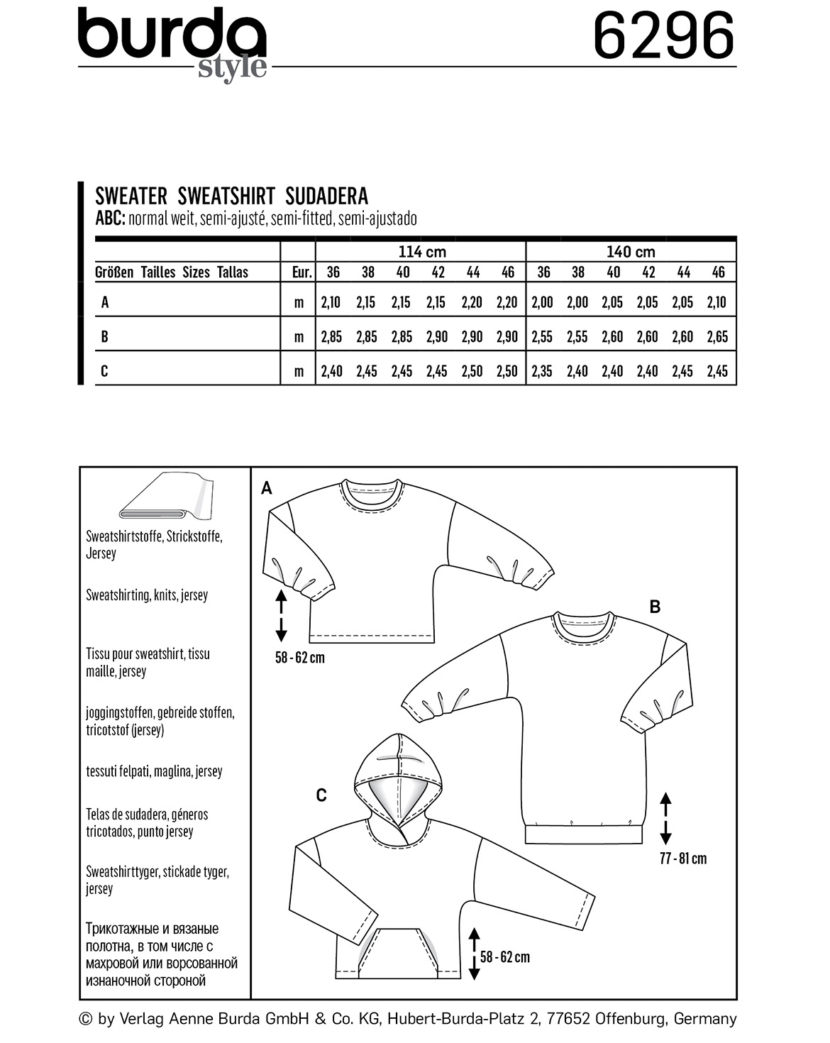 burda Schnittmuster 6296 – Bild 3