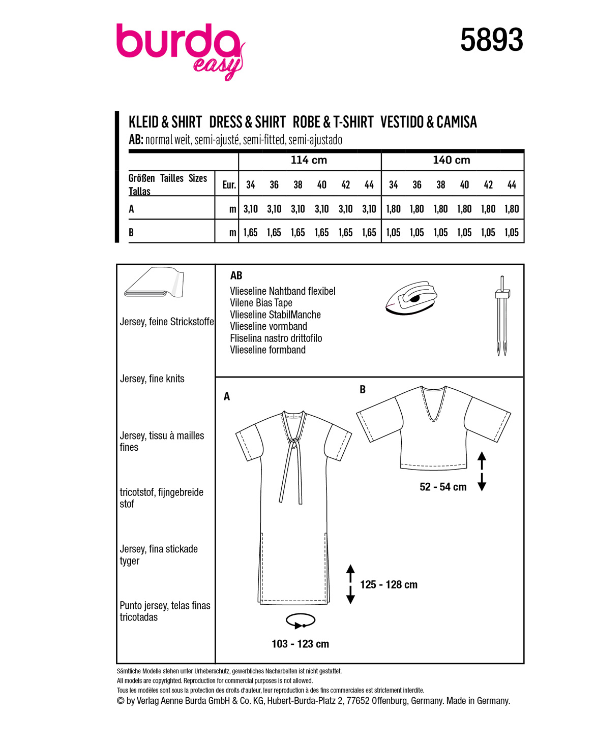 burda Schnittmuster 5893 – Bild 2