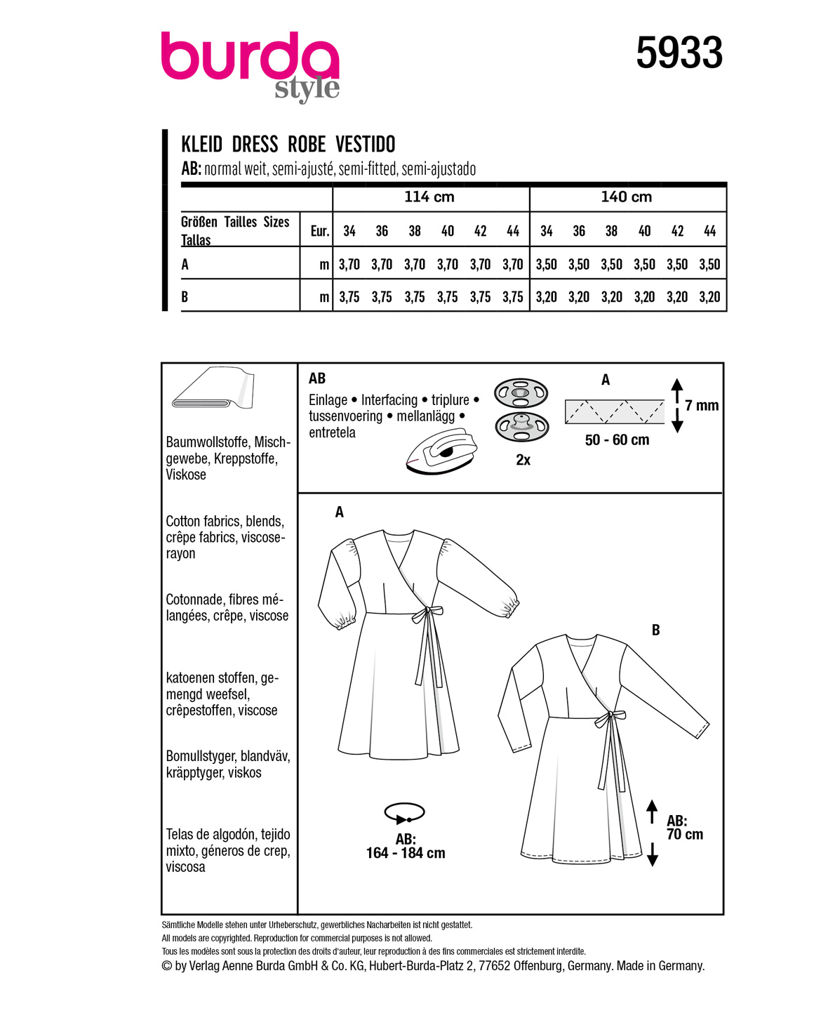burda Schnittmuster 5933 – Bild 2
