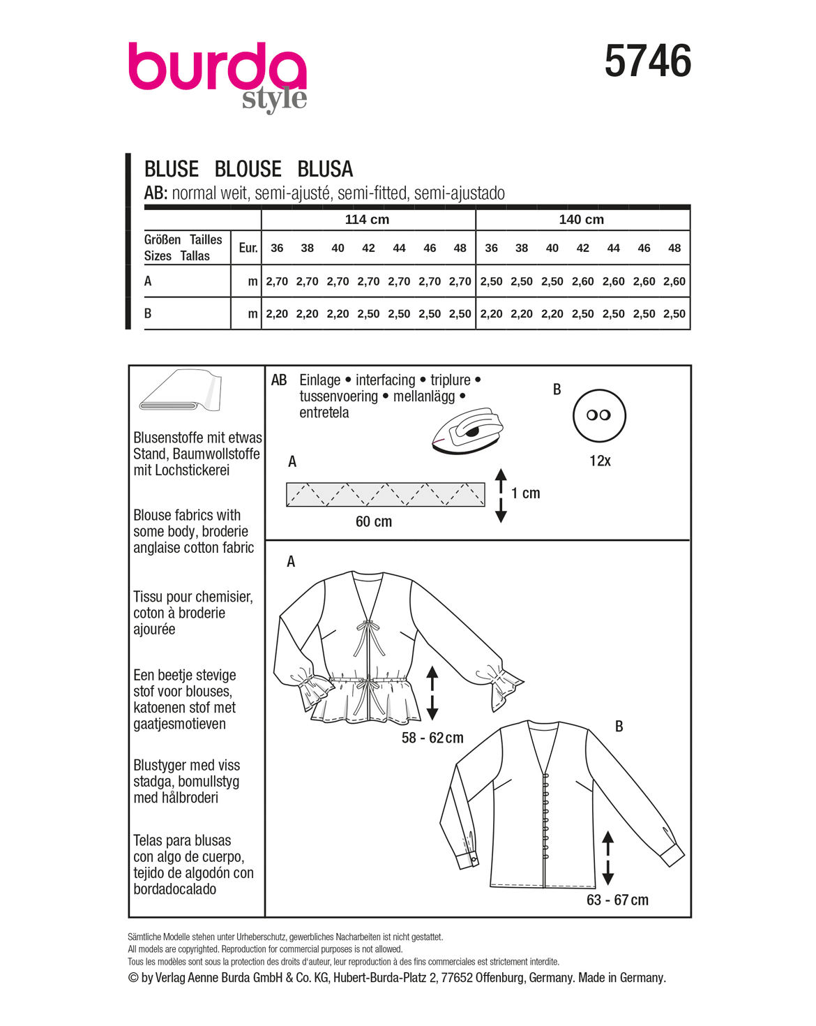 burda Schnittmuster 5746 – Bild 3
