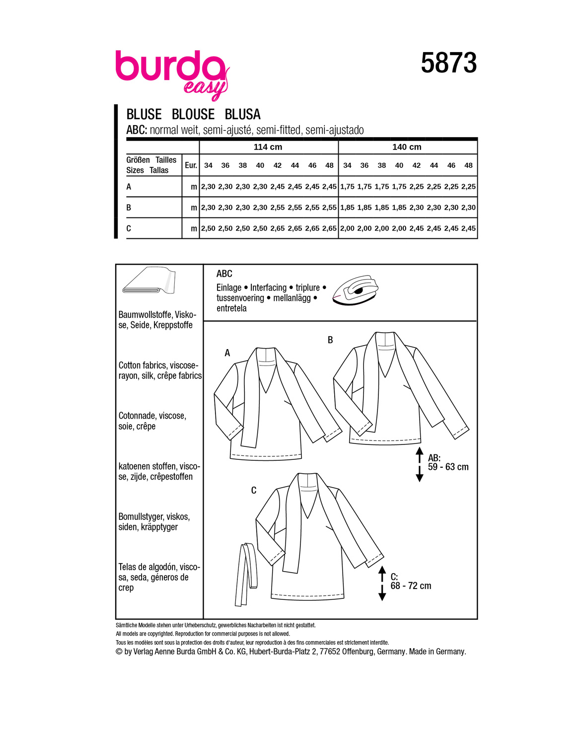 burda Schnittmuster 5873 – Bild 2