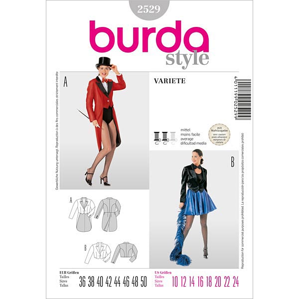 burda Schnittmuster 2529 – Bild 2
