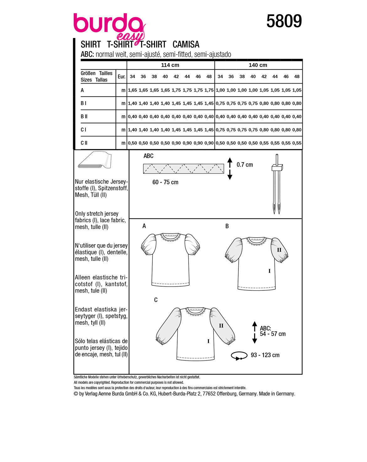 burda Schnittmuster 5809 – Bild 3