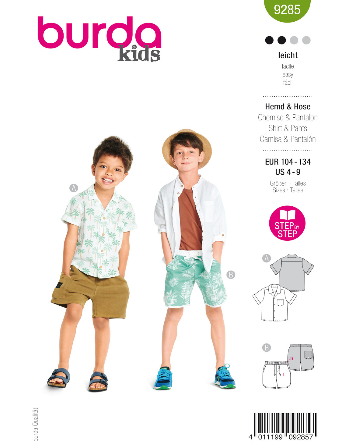 burda Schnittmuster 9285 – Bild 1