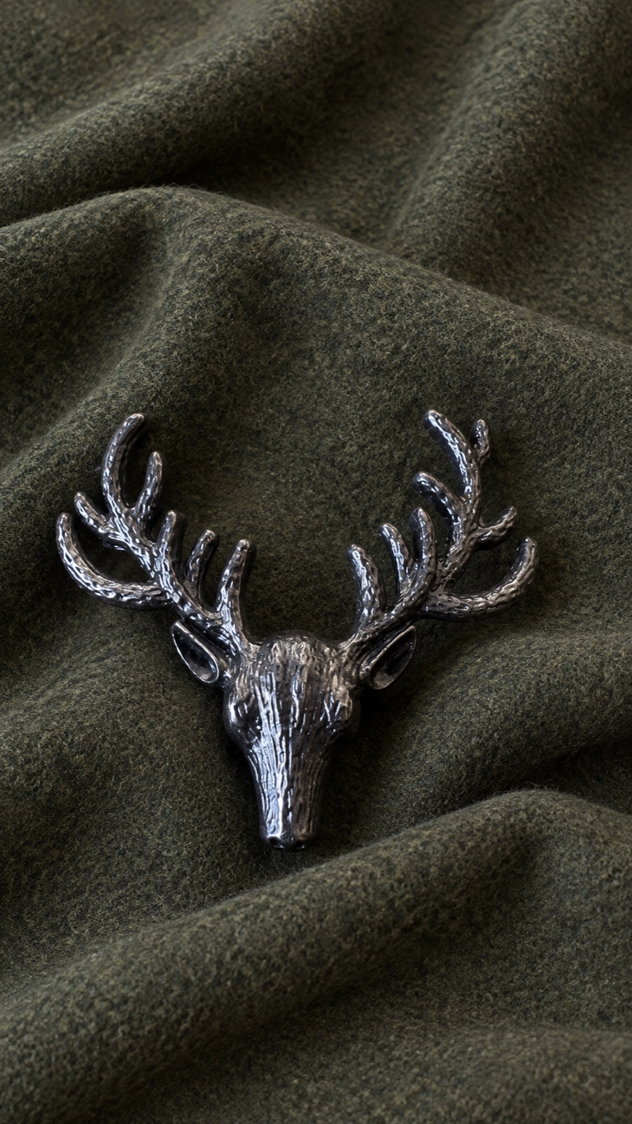 Hirsch Metall Taschen Stecker Schwarz – Hirschkopf aus Metall zum Aufstecken