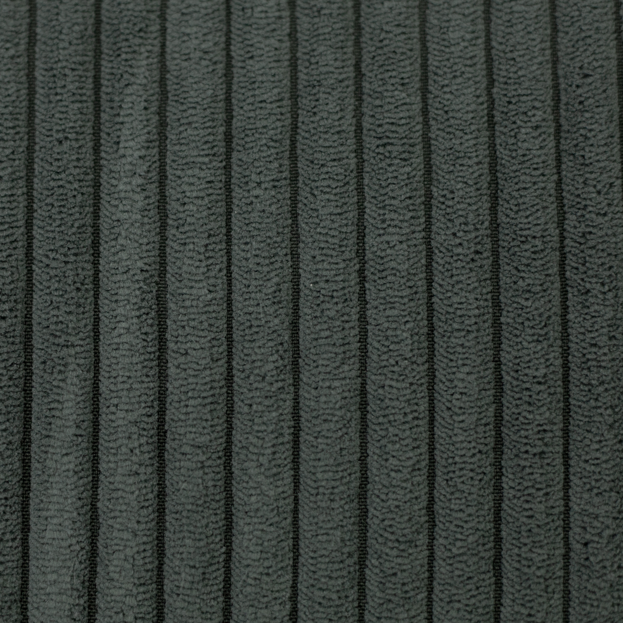 Jumbo Cord Samt Anthrazit – grob gerippter Polyester-Cordsamt