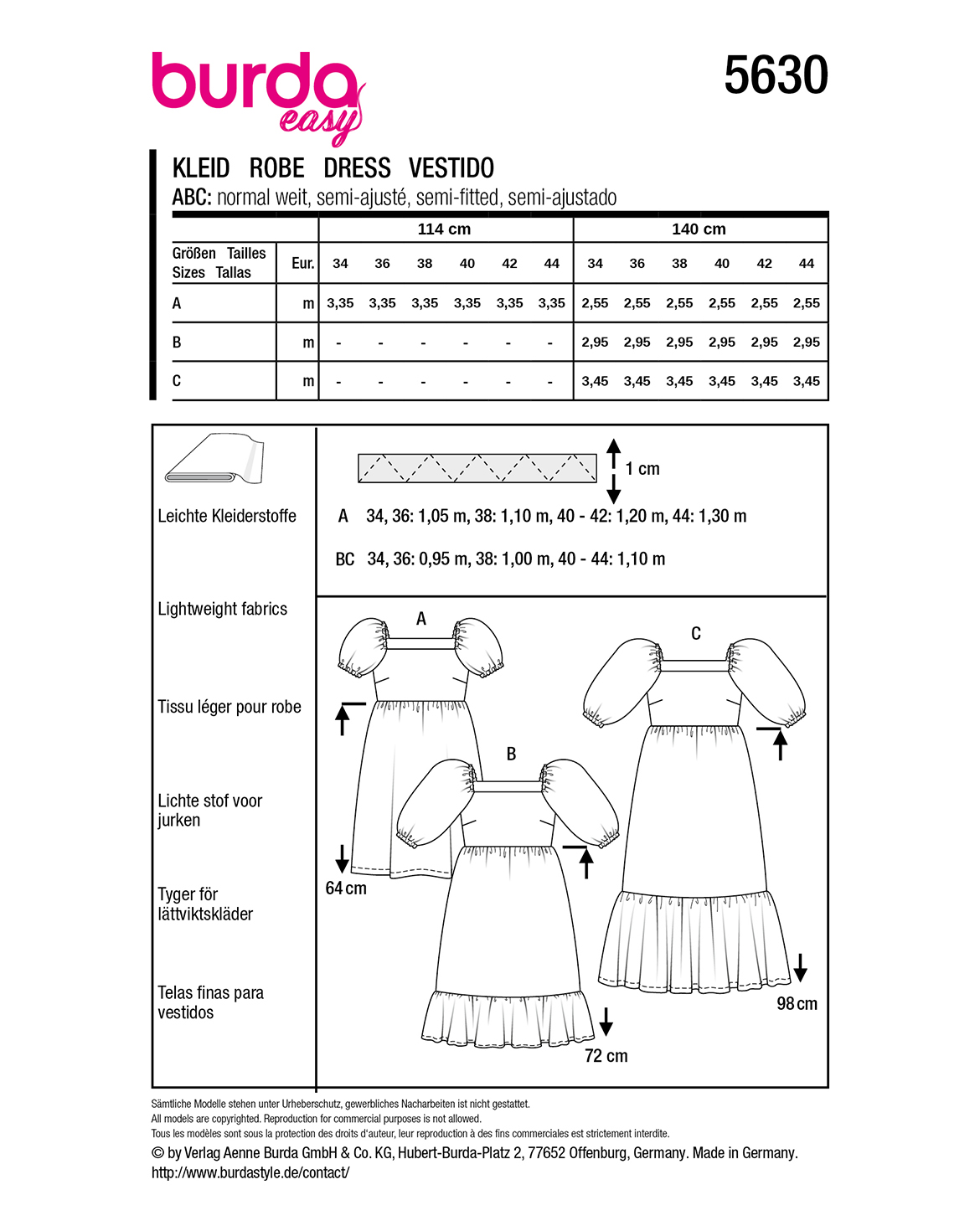 burda Schnittmuster 5630 – Bild 2