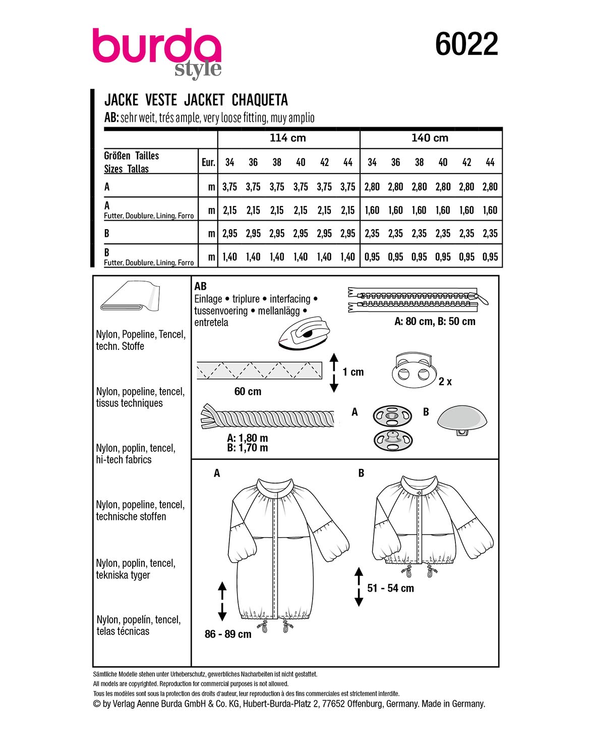 burda Schnittmuster 6022 – Bild 2