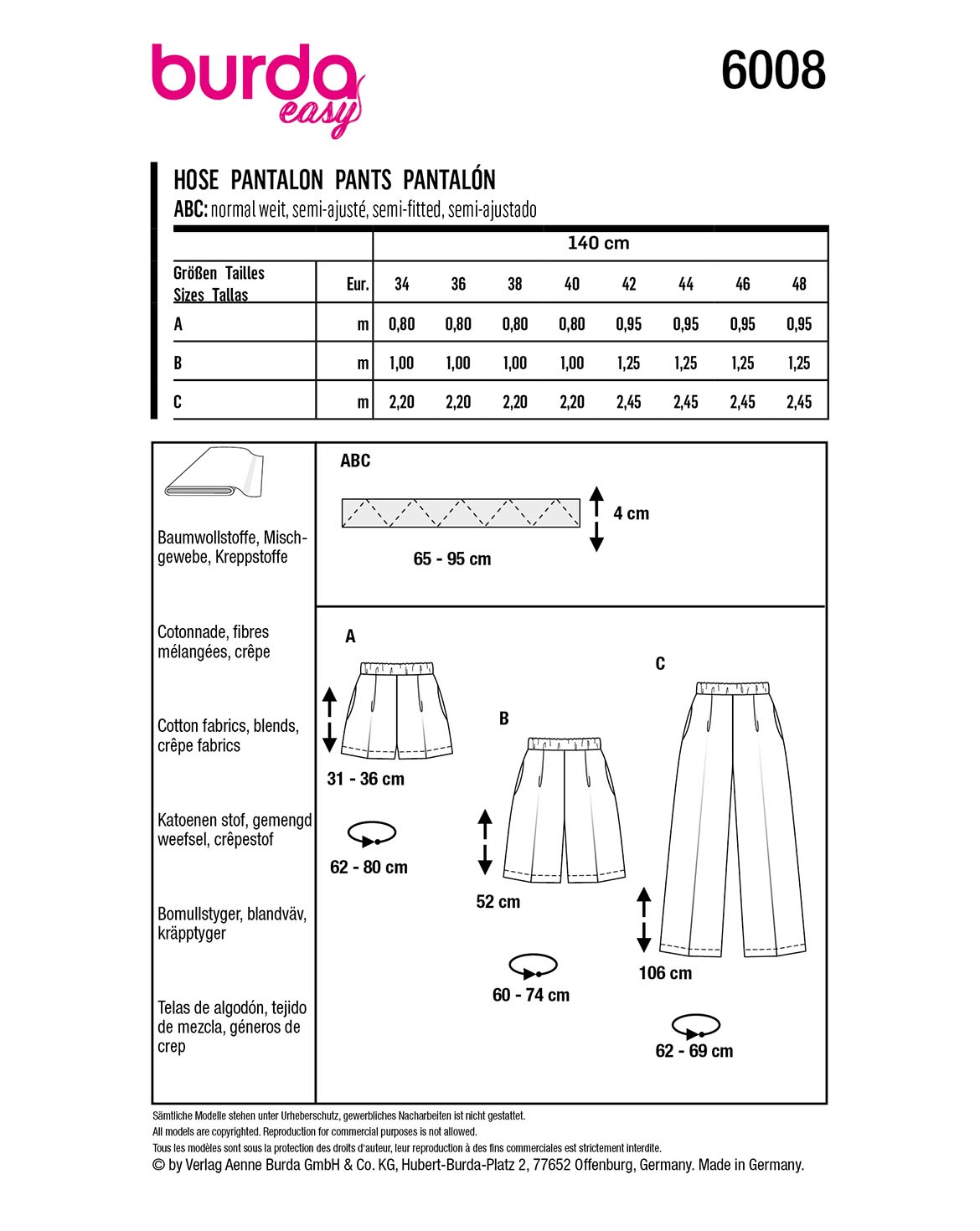 burda Schnittmuster 6008 – Bild 2