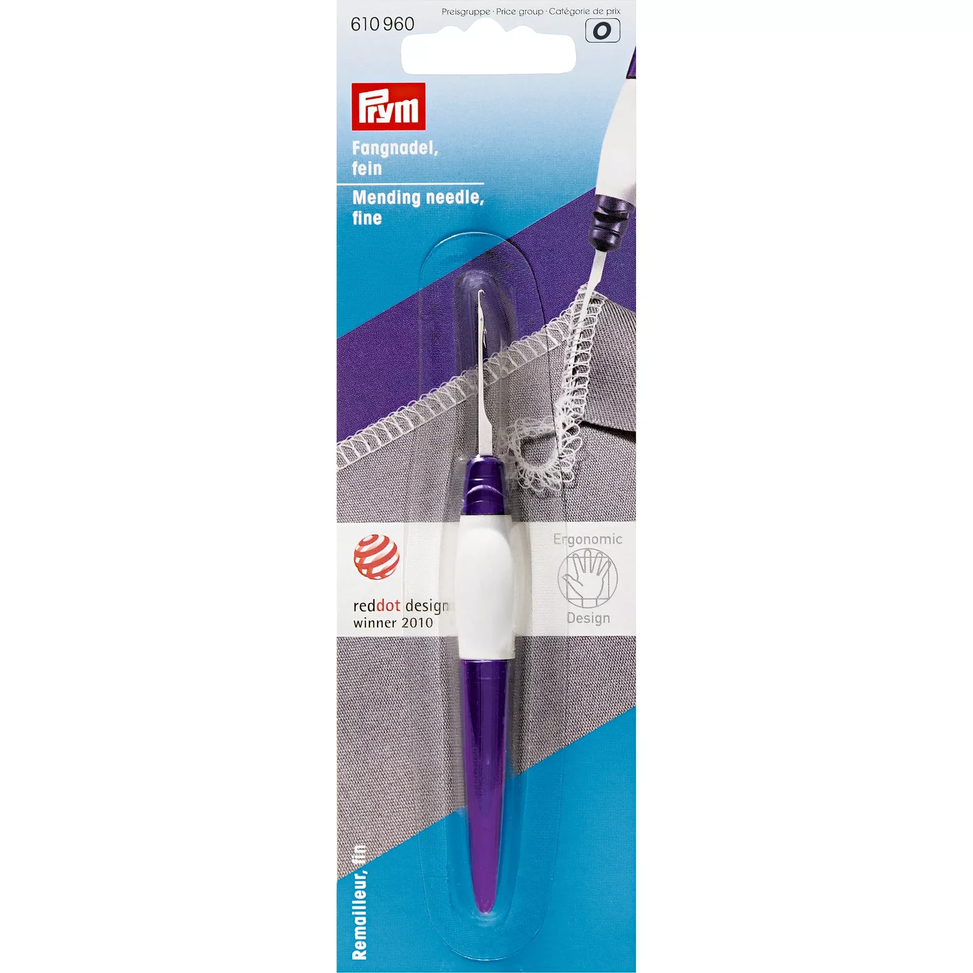 PRYM Fangnadel "ergonomics" fein violett/weiß  610960 – offizielles Prym Produktfoto