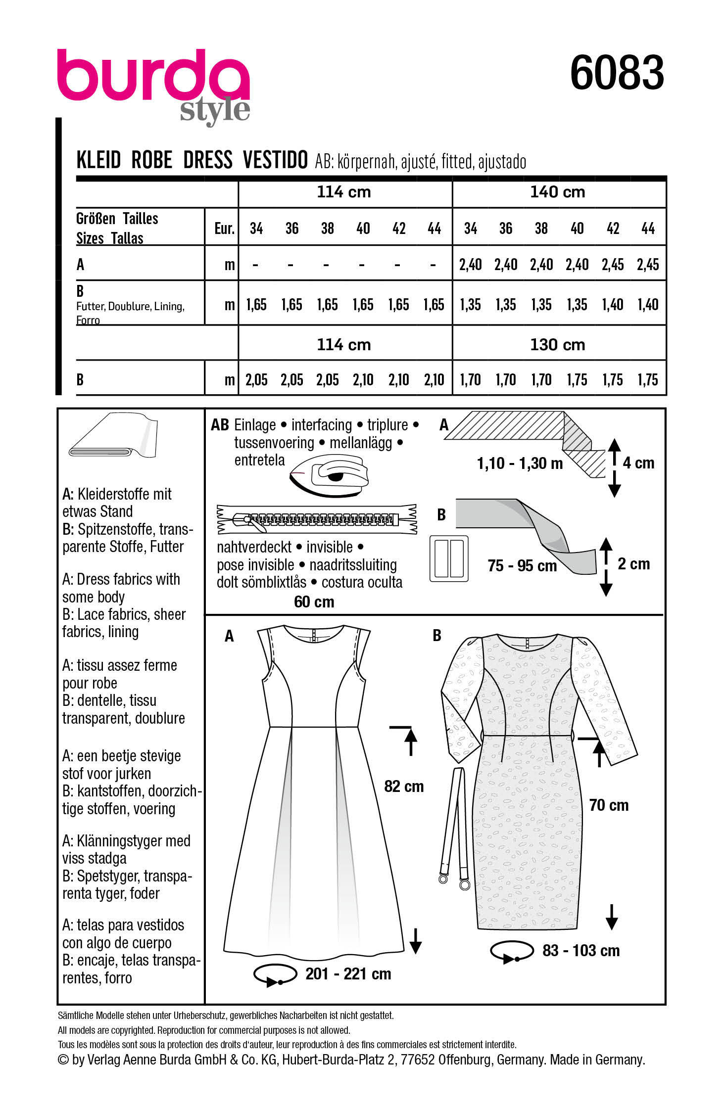 burda Schnittmuster 6083 – Bild 2