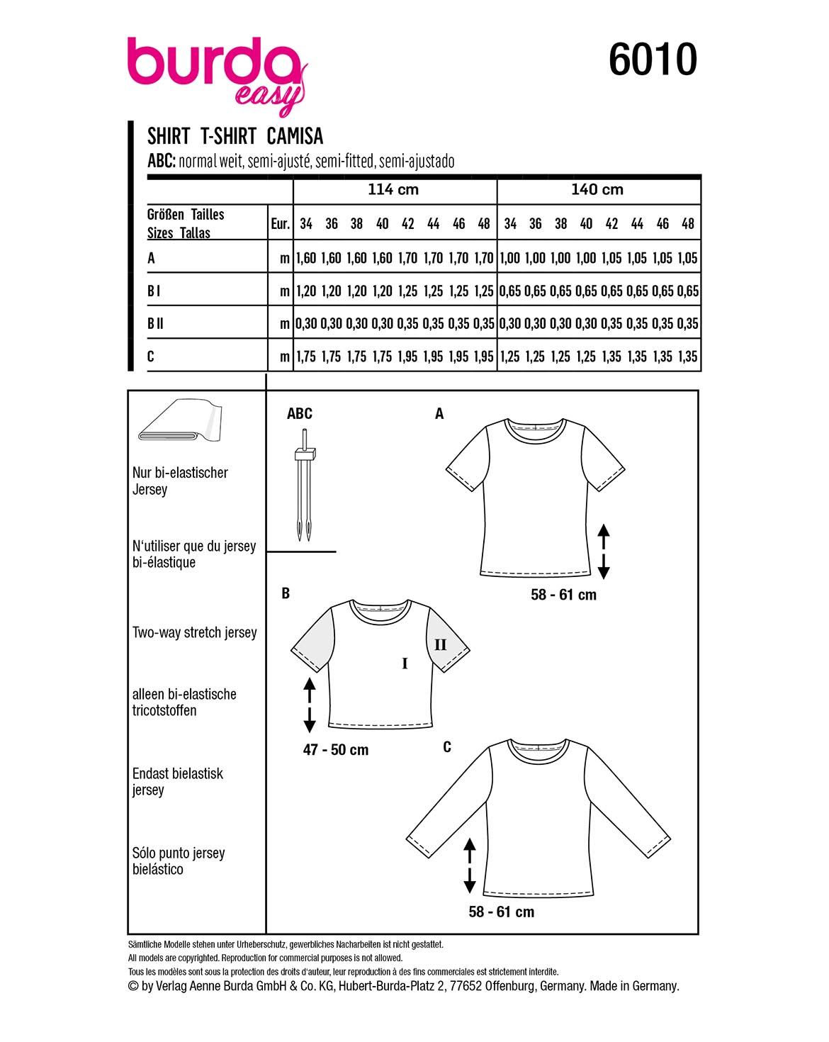 burda Schnittmuster 6010 – Bild 2