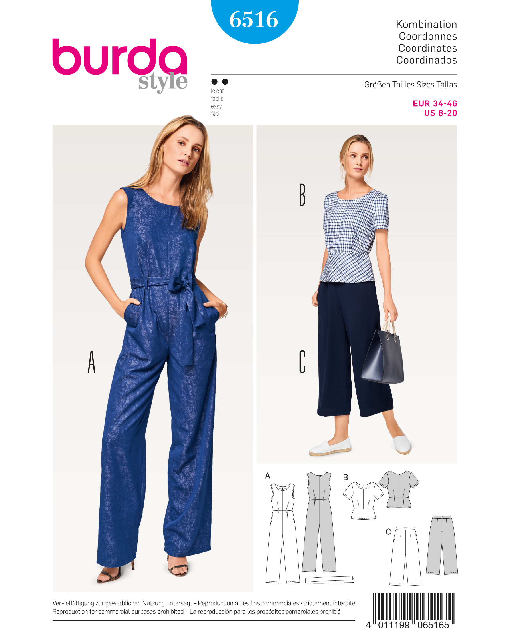 burda Schnittmuster 6516 – Bild 1