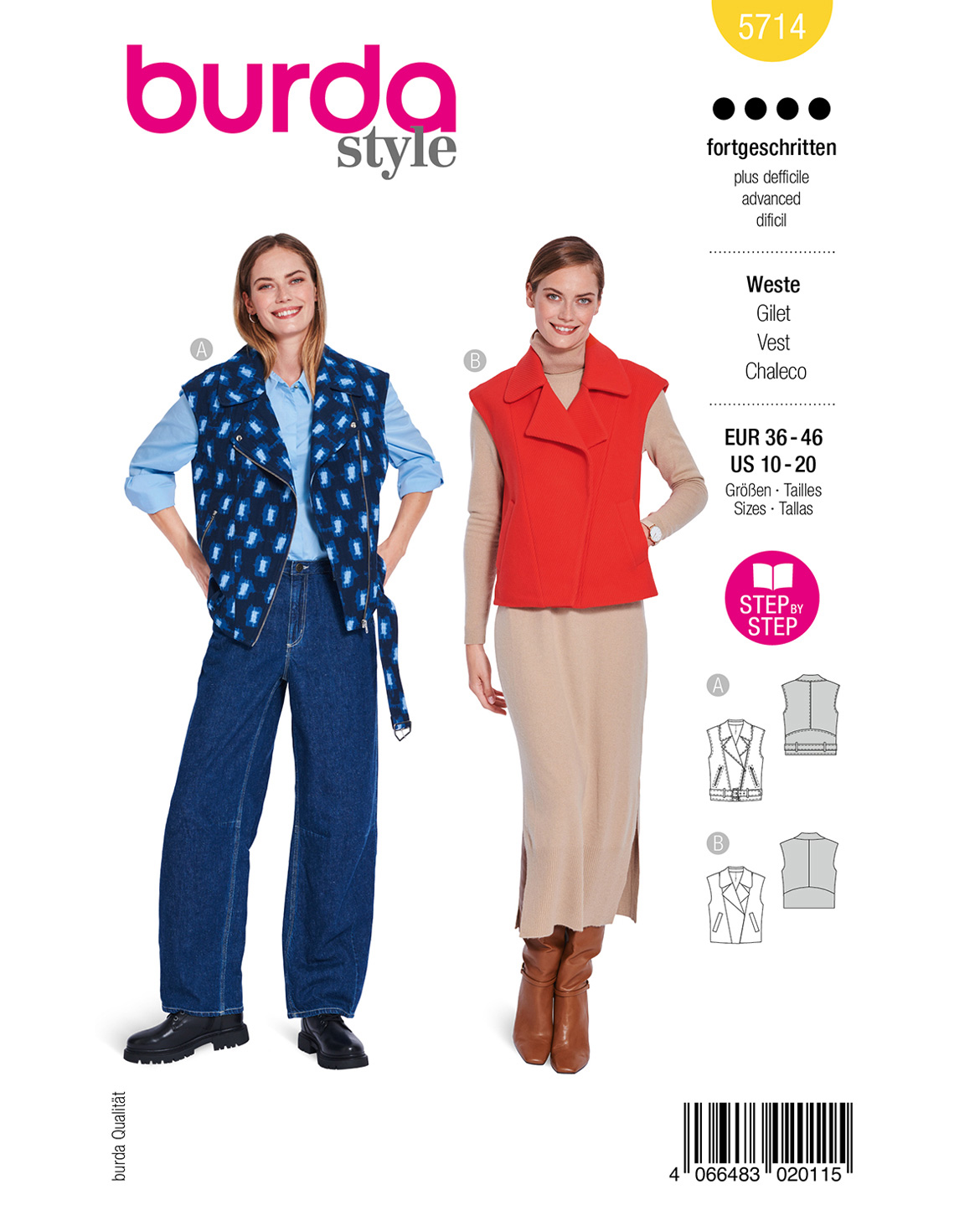 burda Schnittmuster 5714 – Bild 1