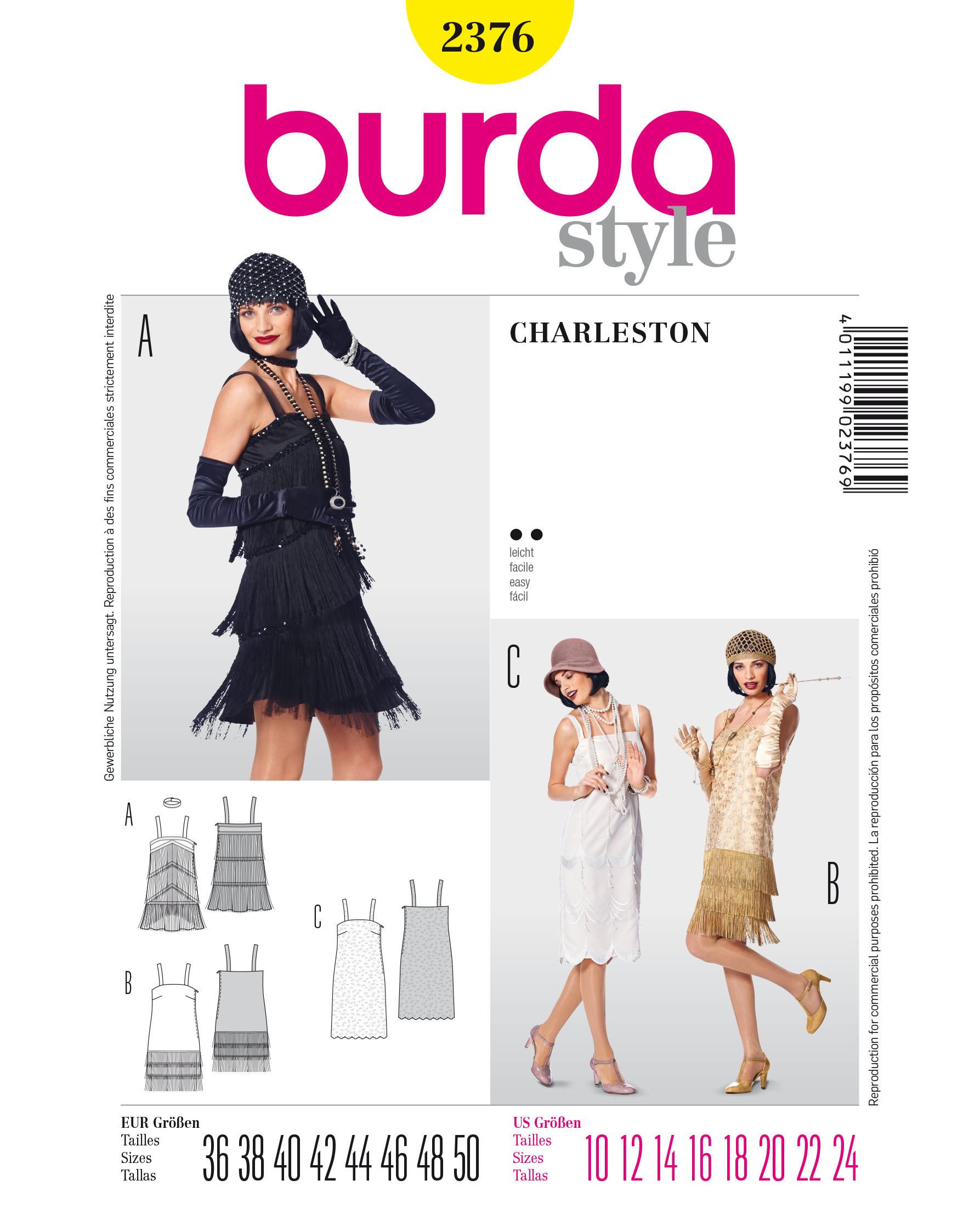 burda Schnittmuster 2376 – Bild 1
