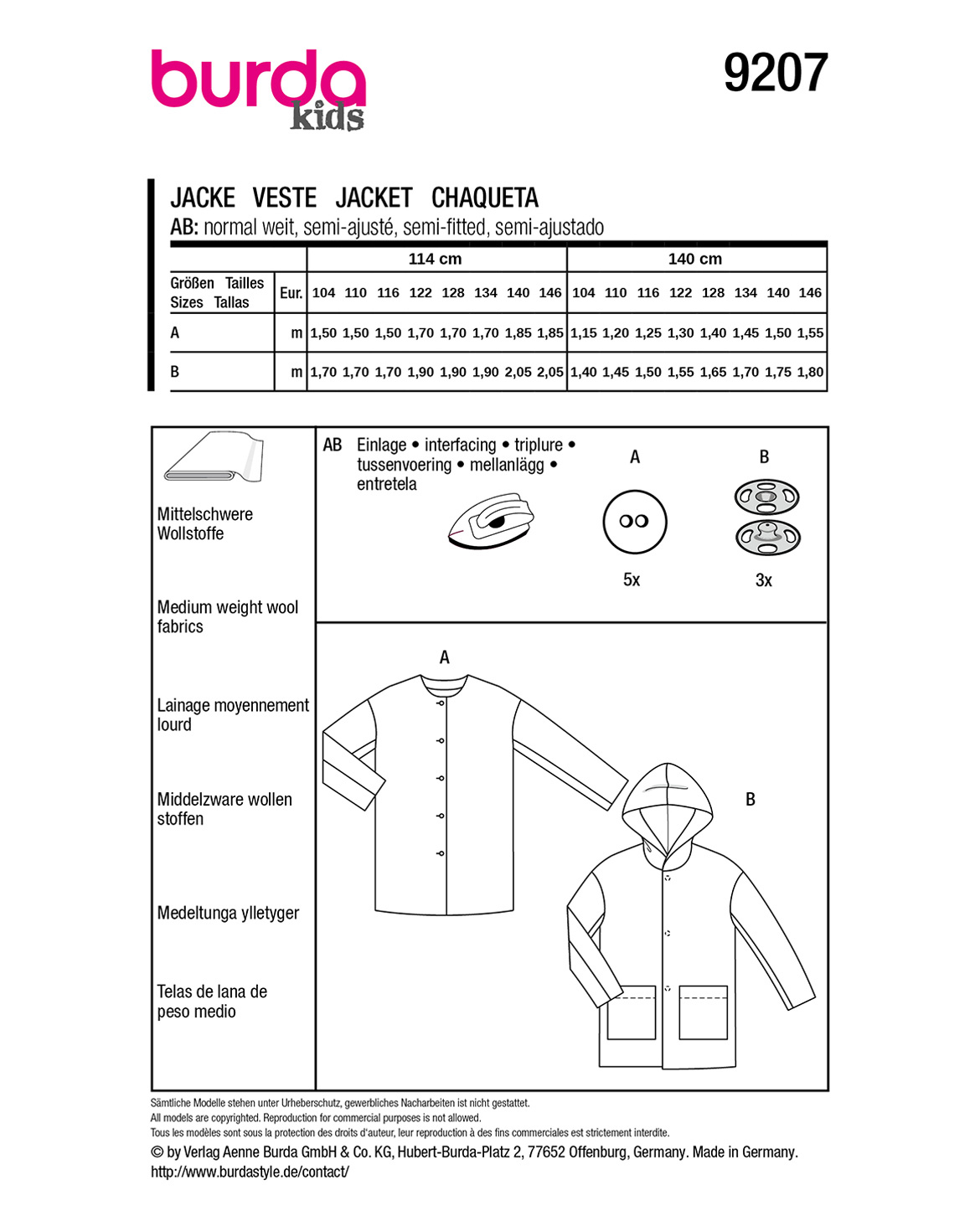 burda Schnittmuster 9207 – Bild 3