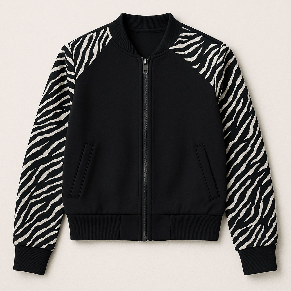 Jersey  Stoff – Zebra Muster - Animal Print 
