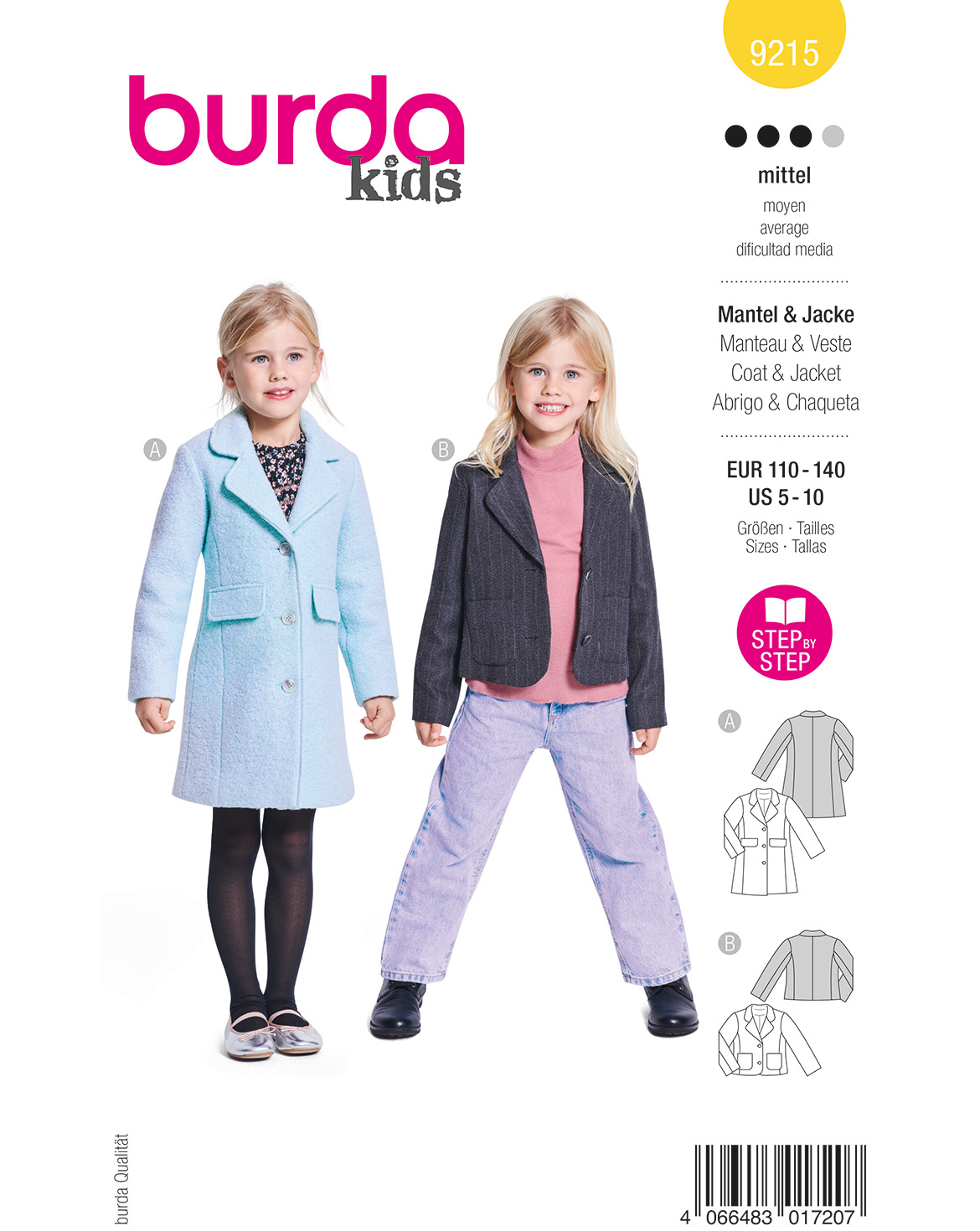 burda Schnittmuster 9215 – Bild 1