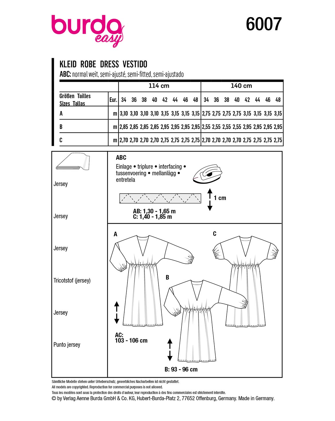 burda Schnittmuster 6007 – Bild 2
