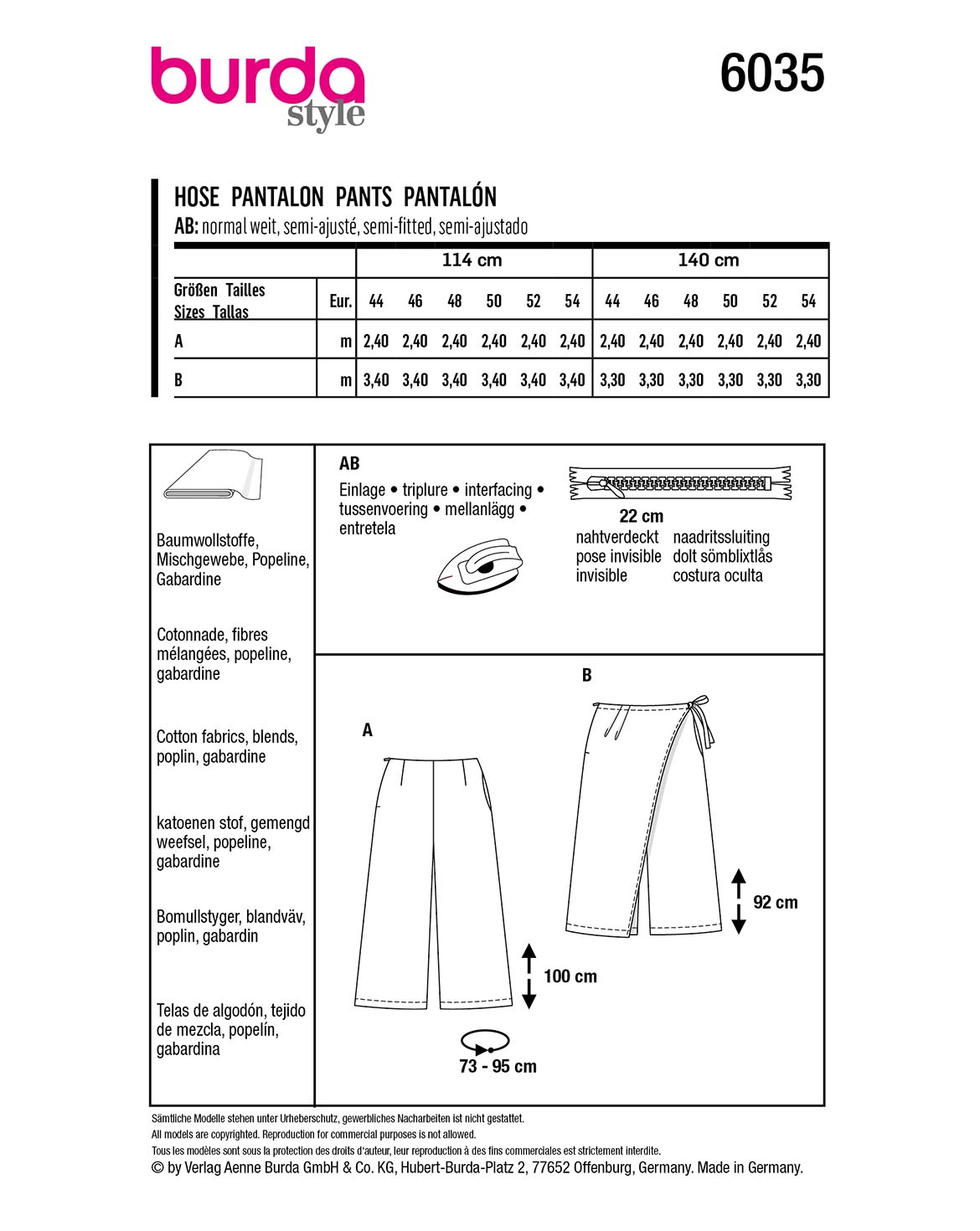 burda Schnittmuster 6035 – Bild 2