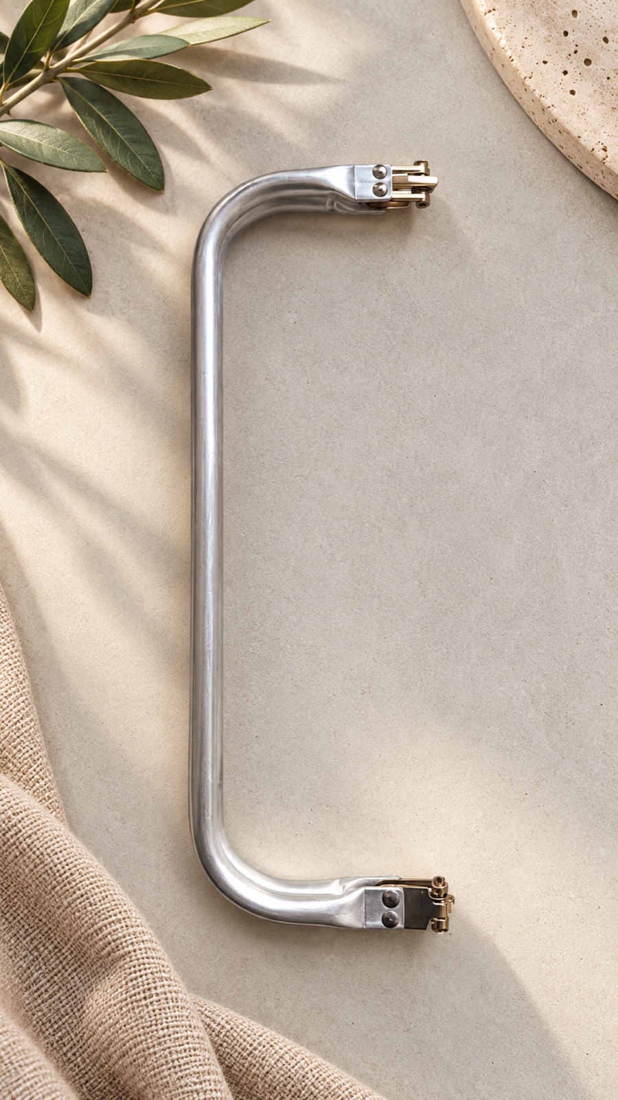 Schnappverschluss Alu 30 cm – Federverschluss aus Aluminium für Taschen