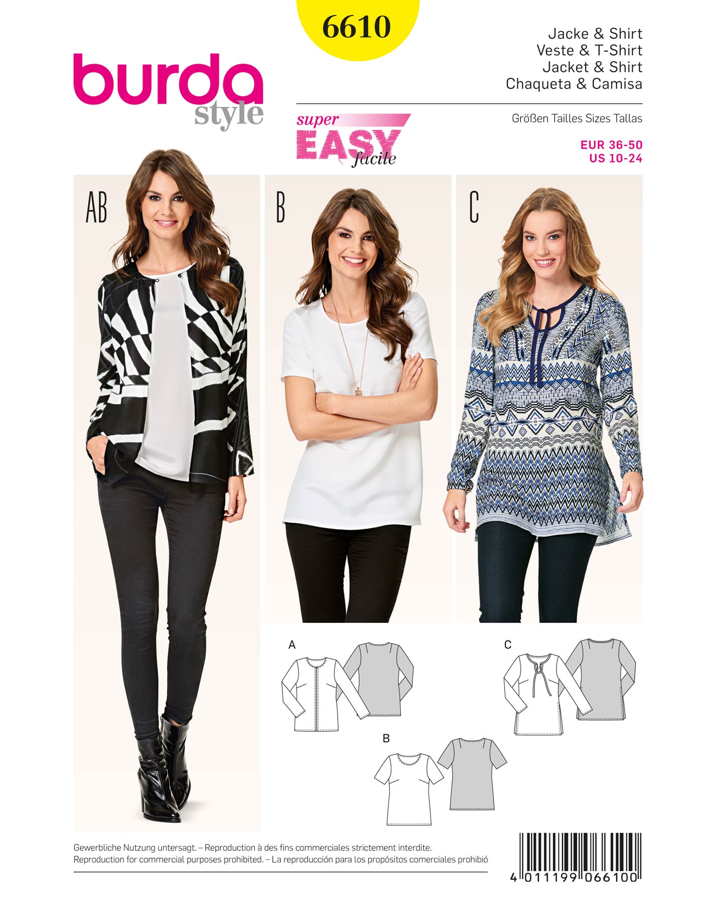 burda Schnittmuster 6610 – Bild 1