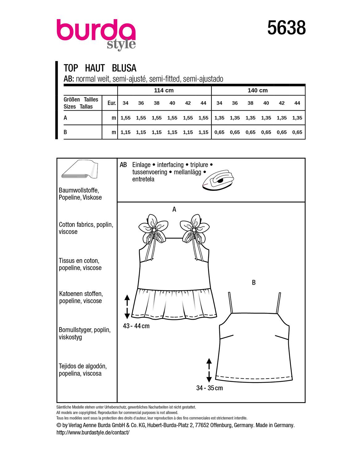 burda Schnittmuster 5638 – Bild 2