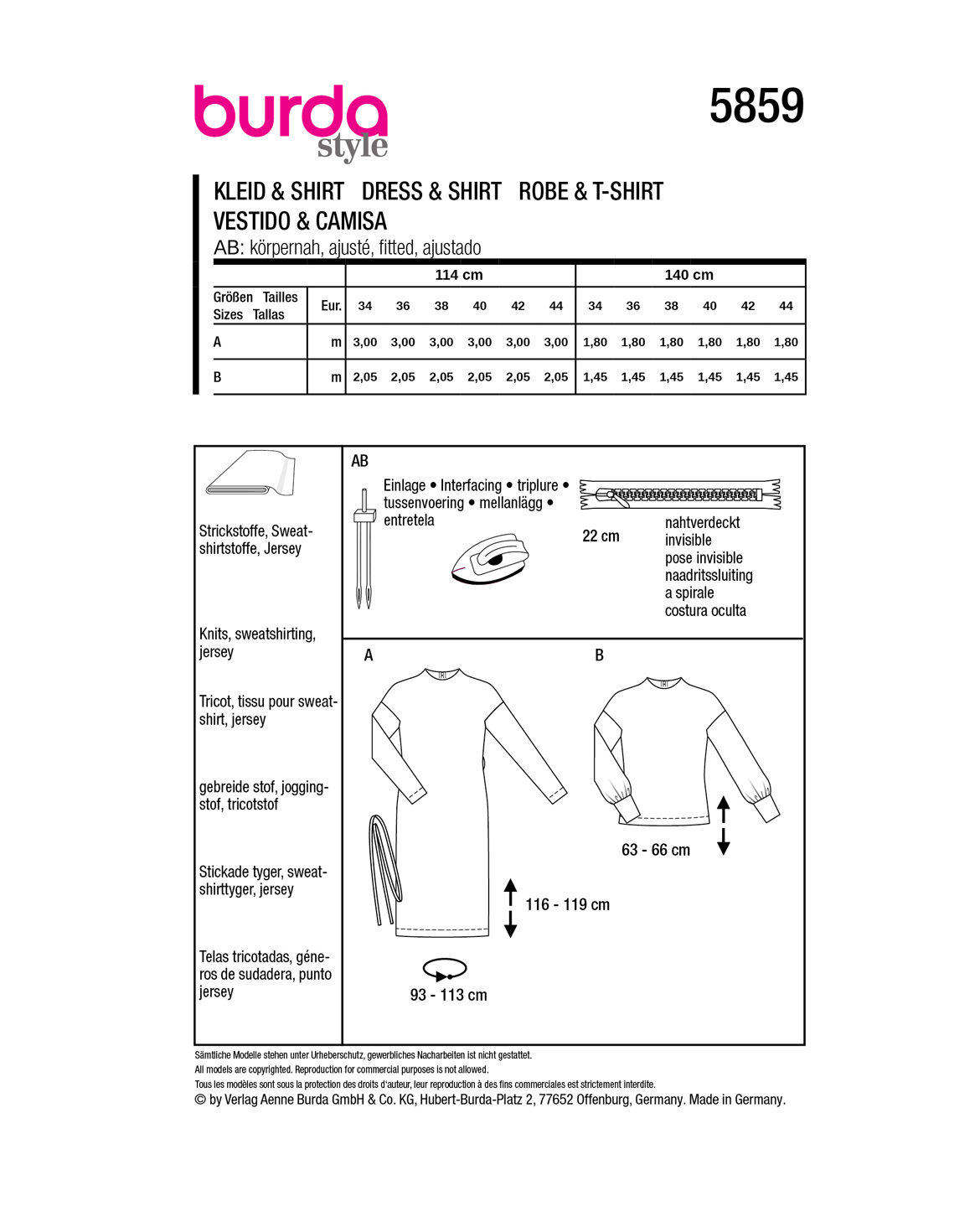 burda Schnittmuster 5859 – Bild 2