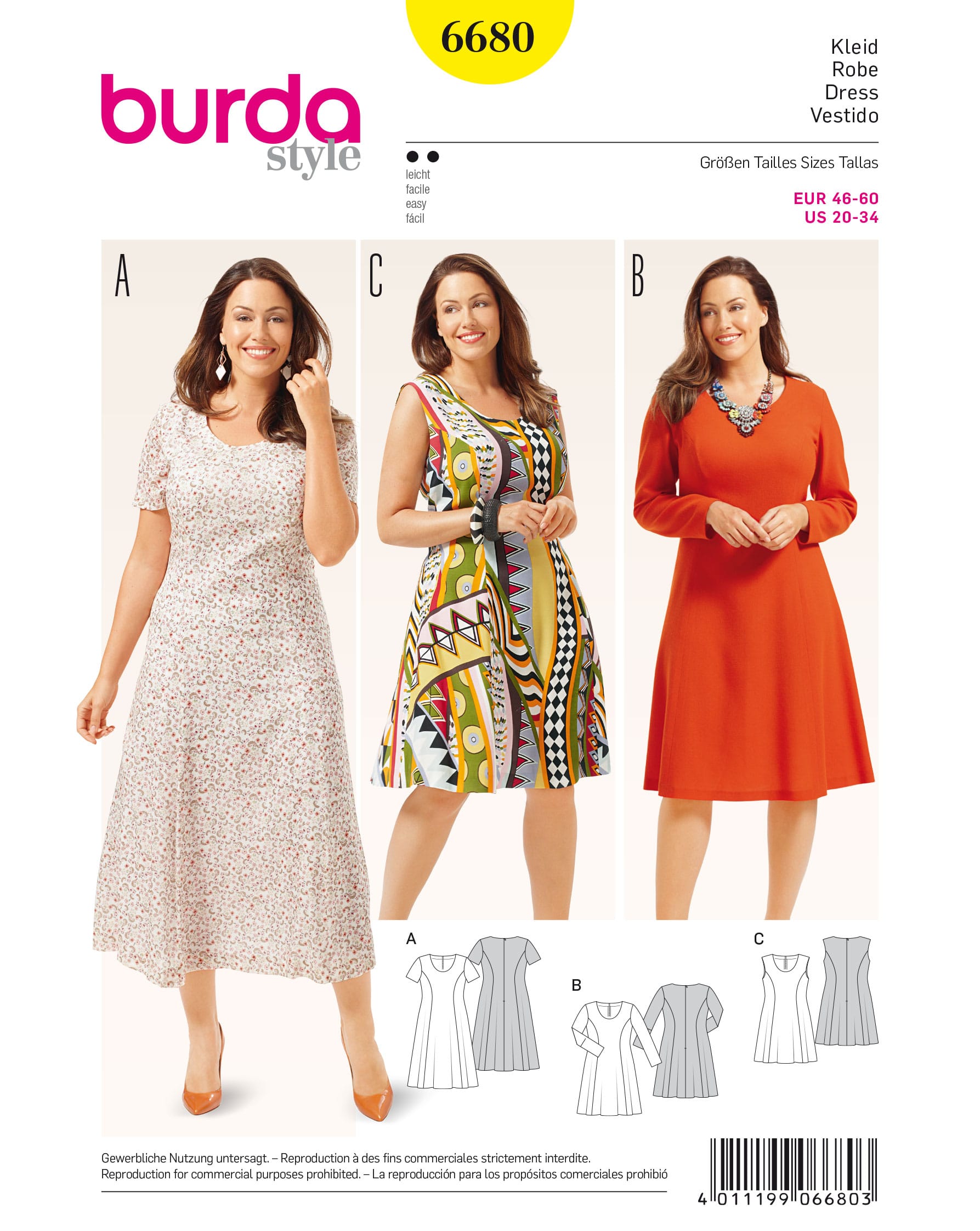 burda Schnittmuster 6680 – Bild 1