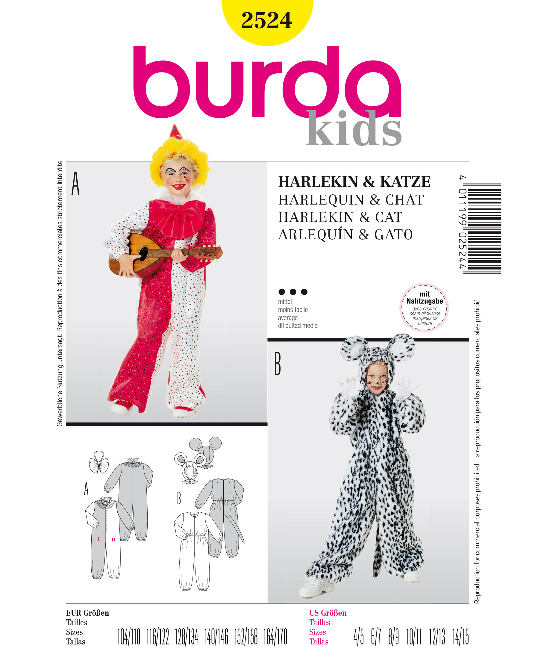 burda Schnittmuster 2524 – Bild 2