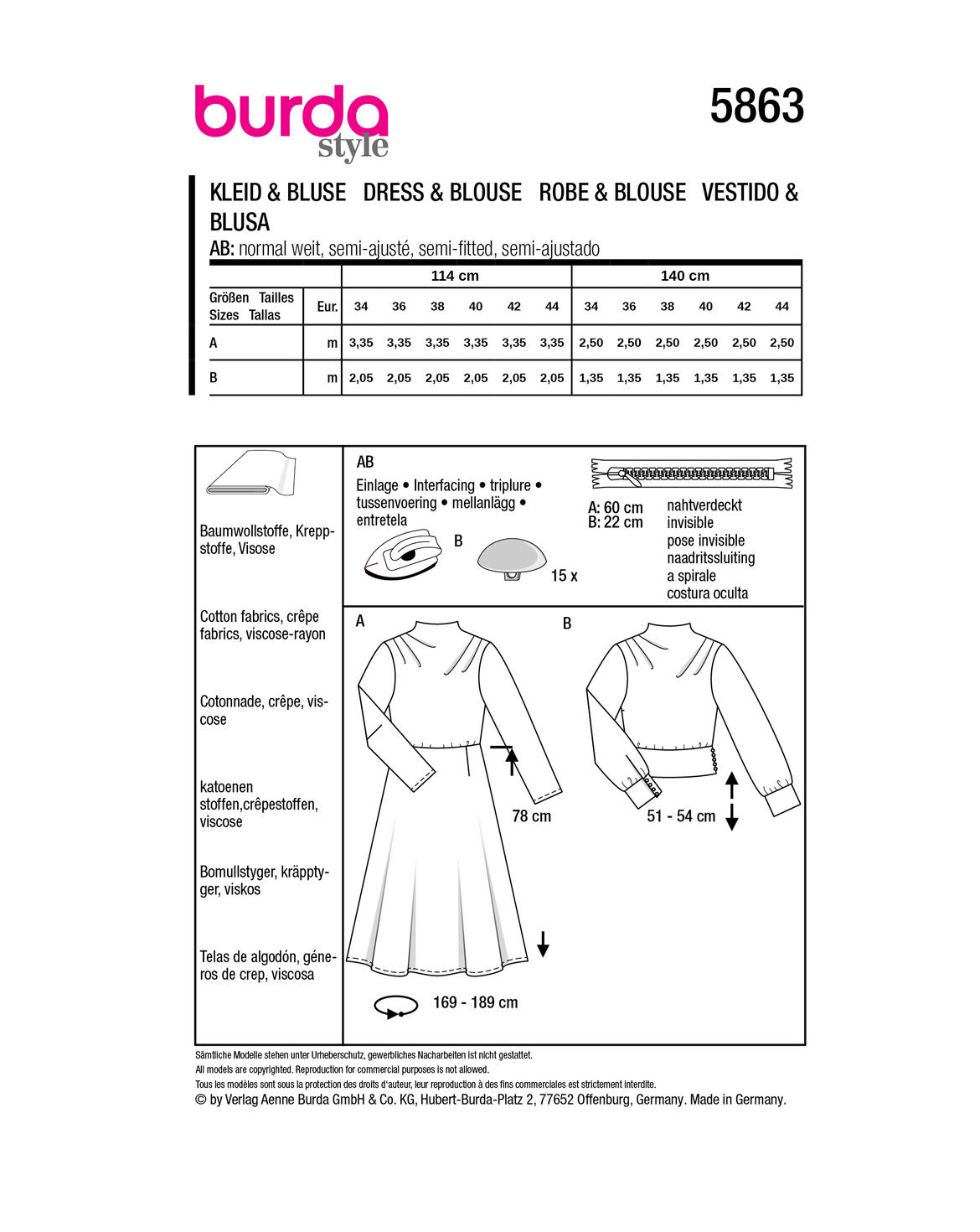 burda Schnittmuster 5863 – Bild 2