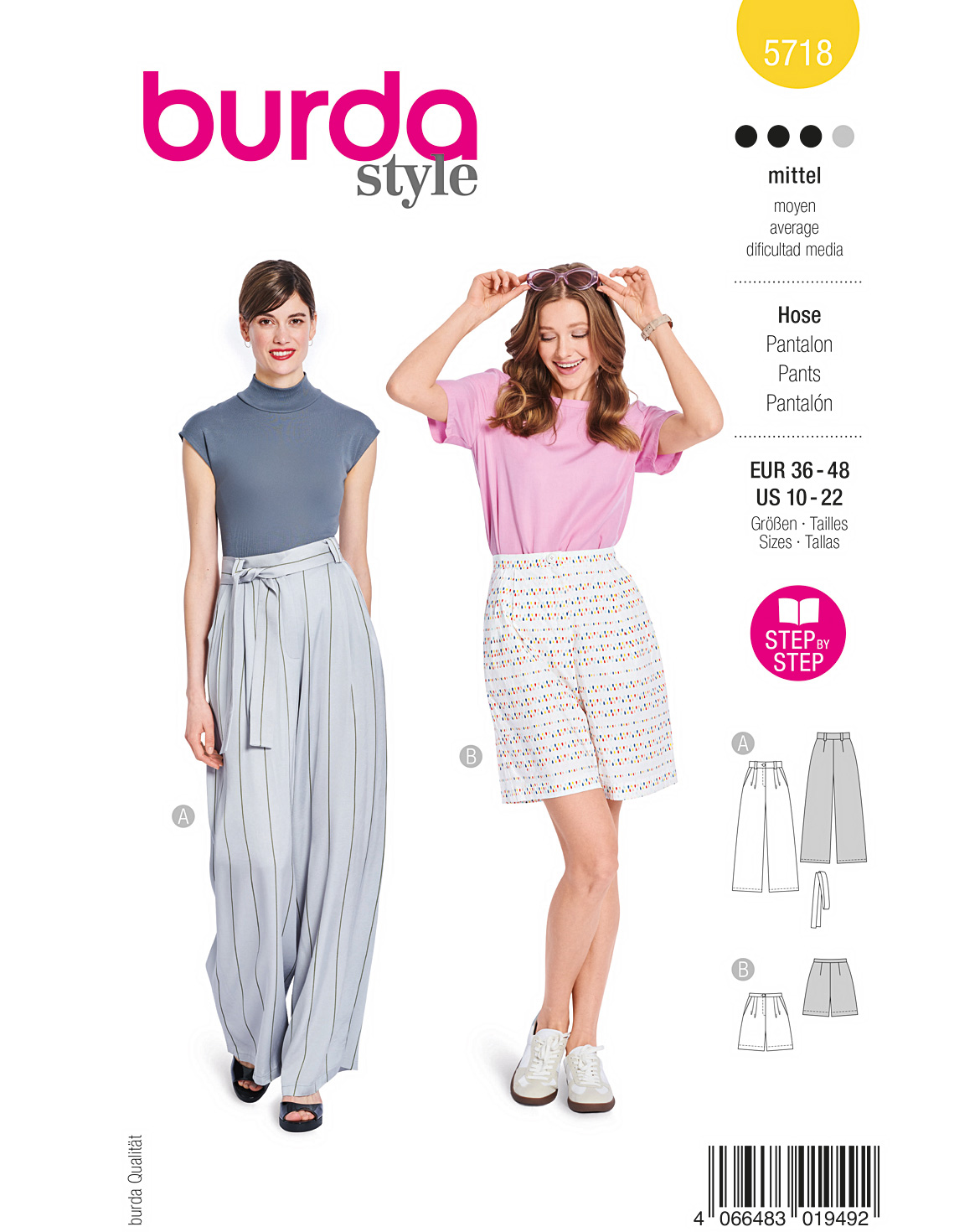 burda Schnittmuster 5718 – Bild 1