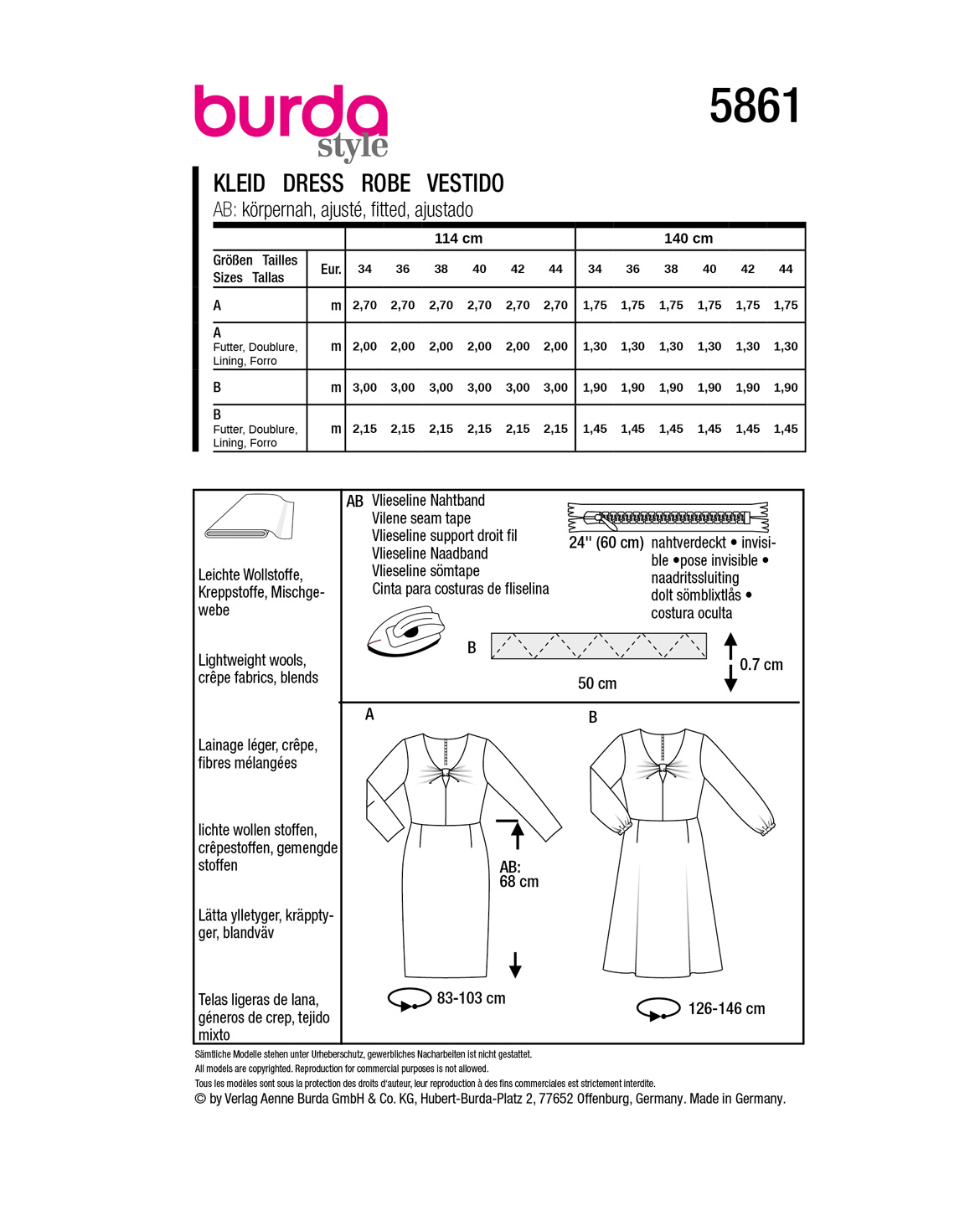 burda Schnittmuster 5861 – Bild 2