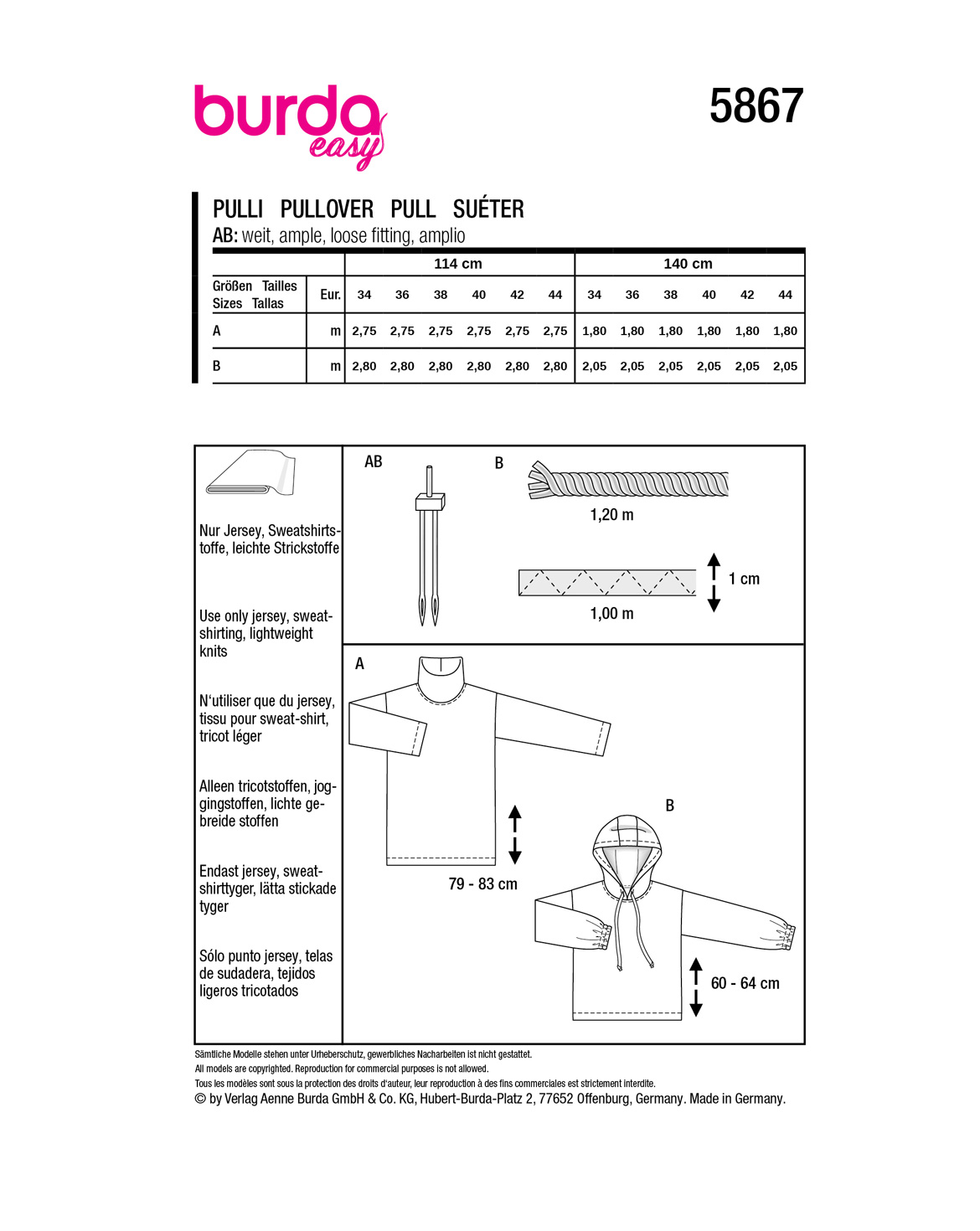burda Schnittmuster 5867 – Bild 2