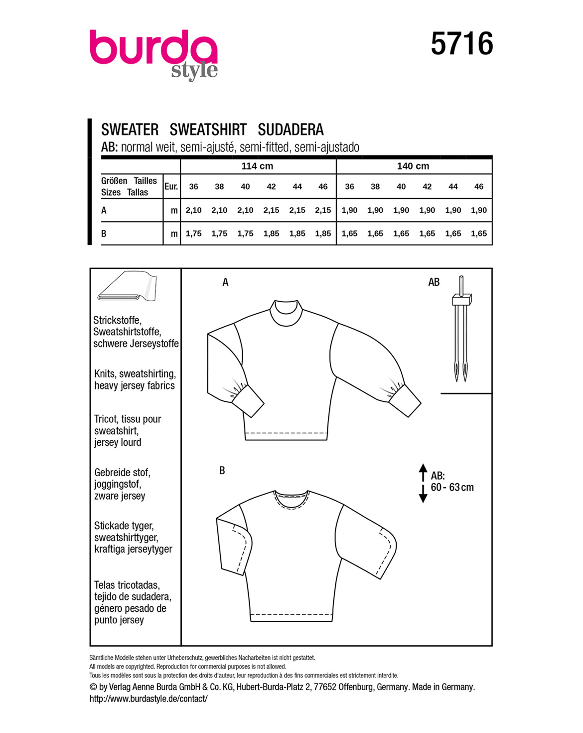 burda Schnittmuster 5716 – Bild 3