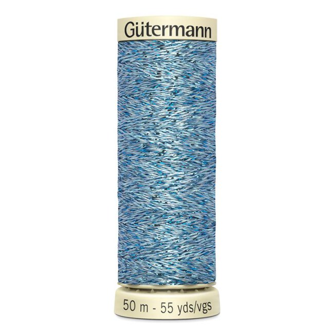 Gütermann Metalleffekt Blau 50m - #143