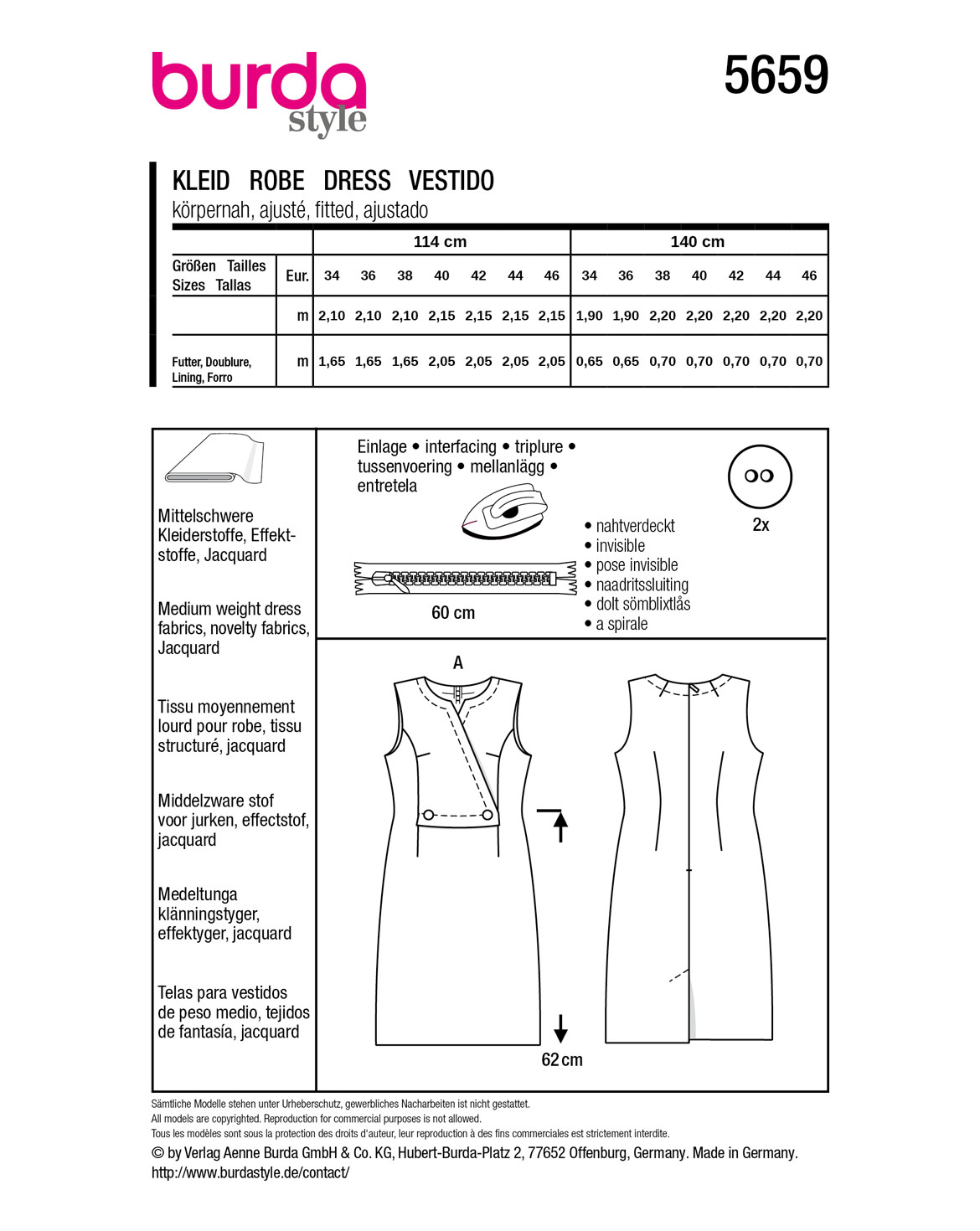 burda Schnittmuster 5659 – Bild 2