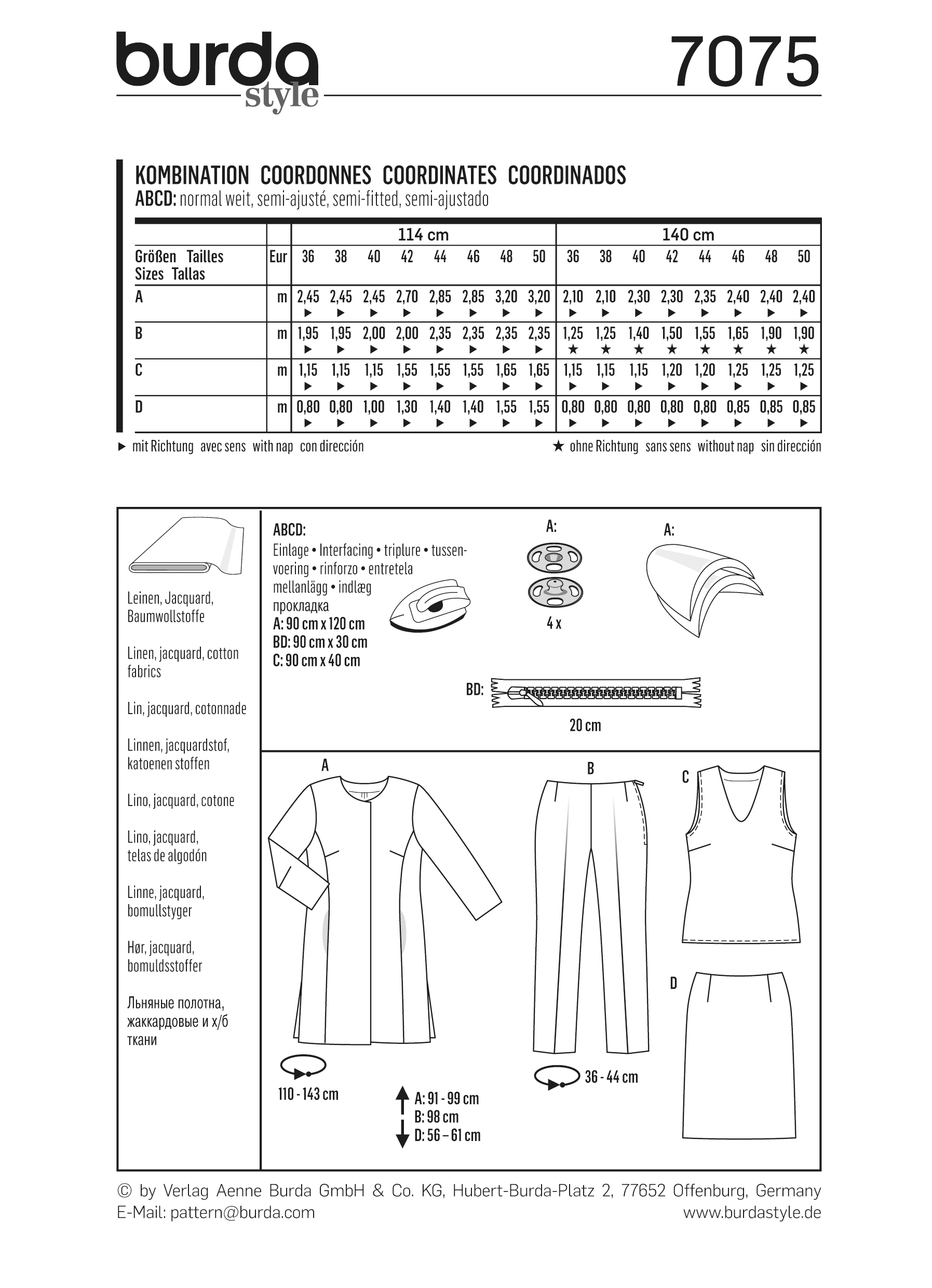 burda Schnittmuster 7075 – Bild 2
